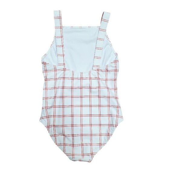 NWOT Minnow Red and White Swimsuit Size 9-10 One Piece - Picture 4 of 7